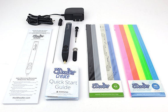 3Doodler Create 3D Pen With 50 Plastic Strands, No Mess, Non-Toxic, Smoky Blue